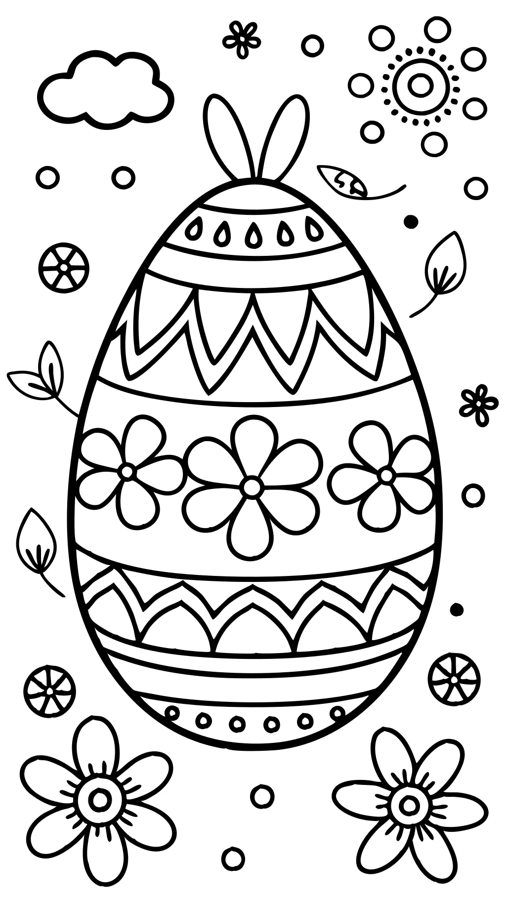 coloring pages egg